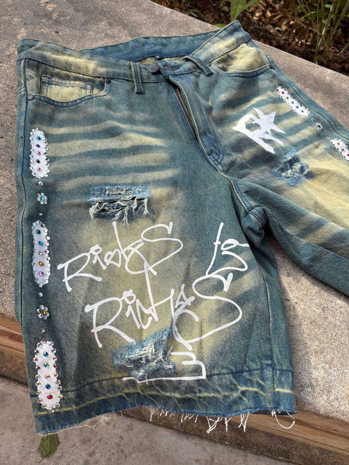 RTR Distressed Jorts